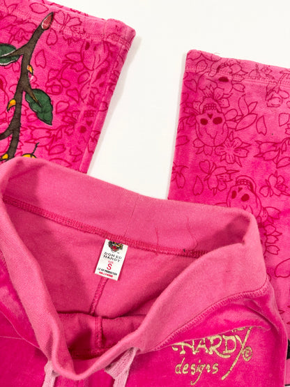 Pink Ed Hardy Velour Tracksuit ♡ S