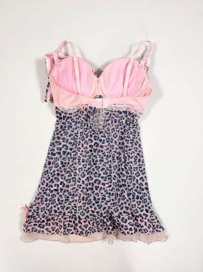 Playboy Leopard Lace Up Corset ♡ XS/S