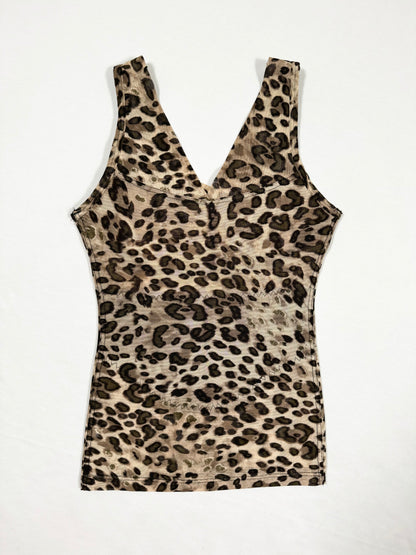 Leopard Mesh Tank