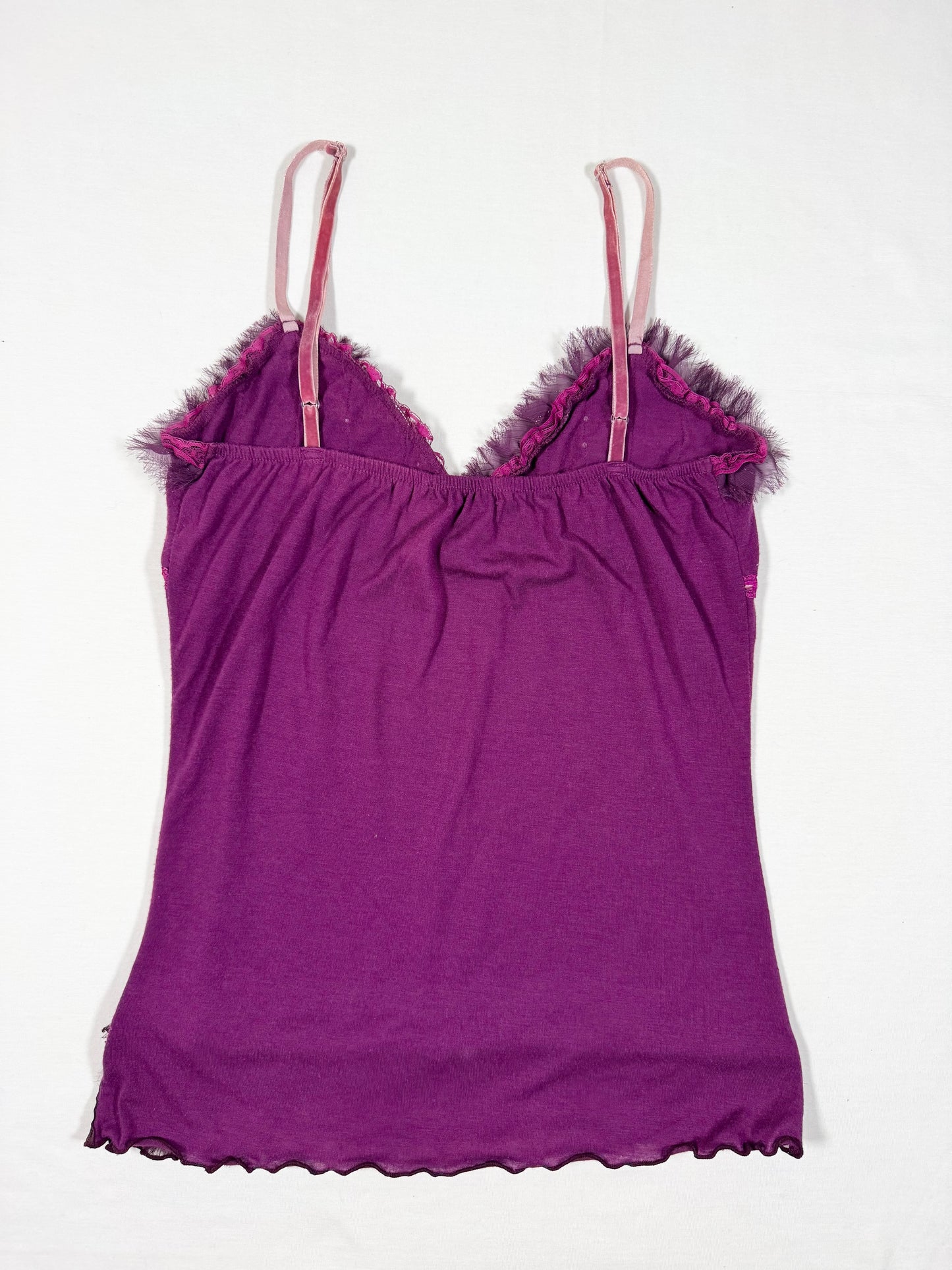 Ruffle Bust Purple Cami ♡ Size S