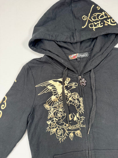 Ed Hardy Zip Up Hoodie ♡ S