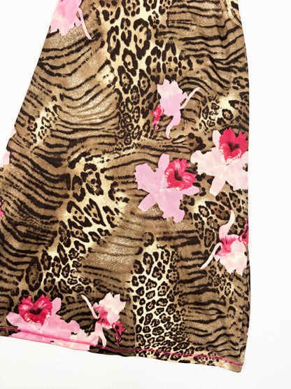 Morgan De Toi Flower & Animal Print Dress ♡ S
