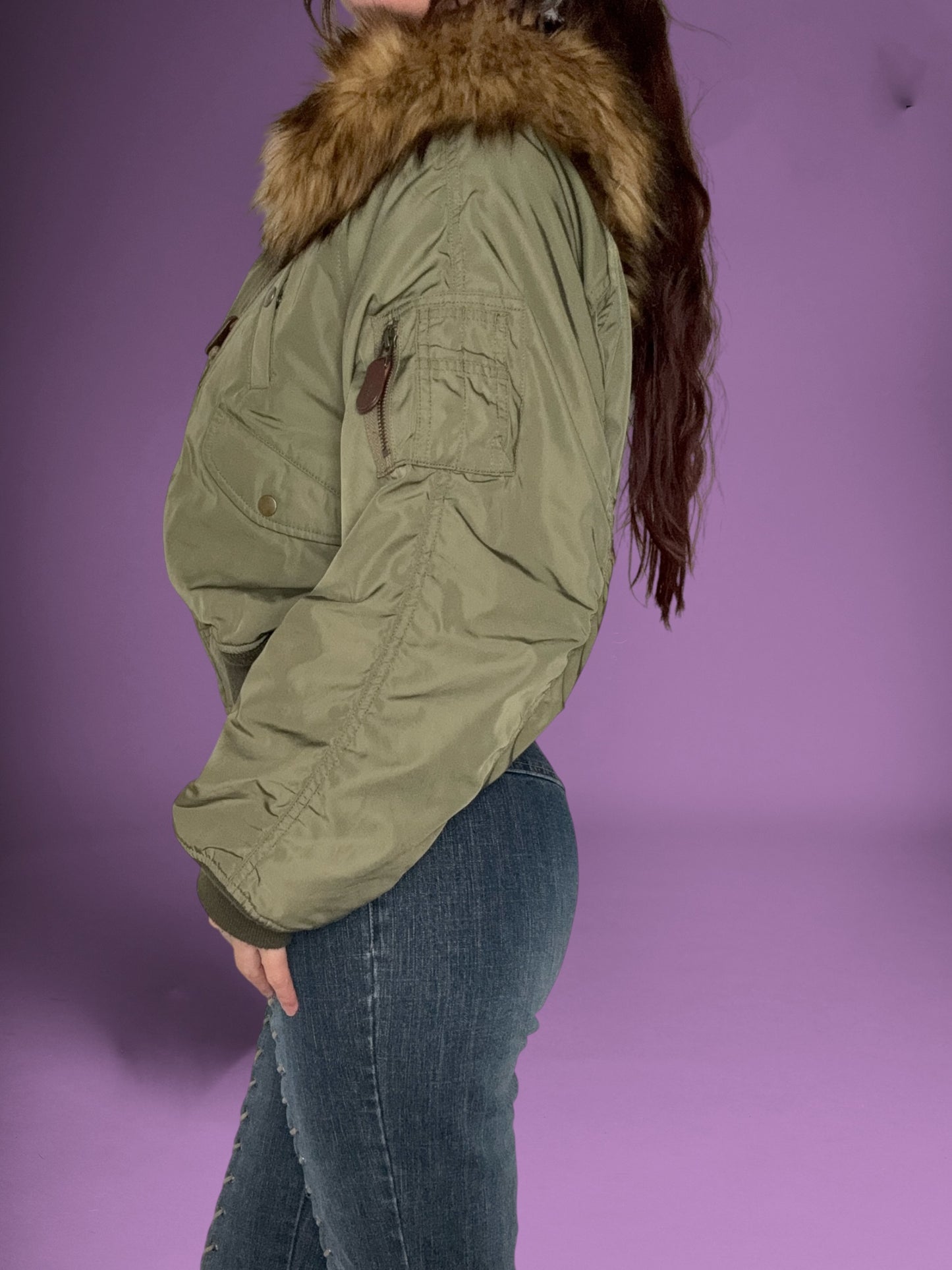 Moussy Military Fur Hood Jacket ♡ S