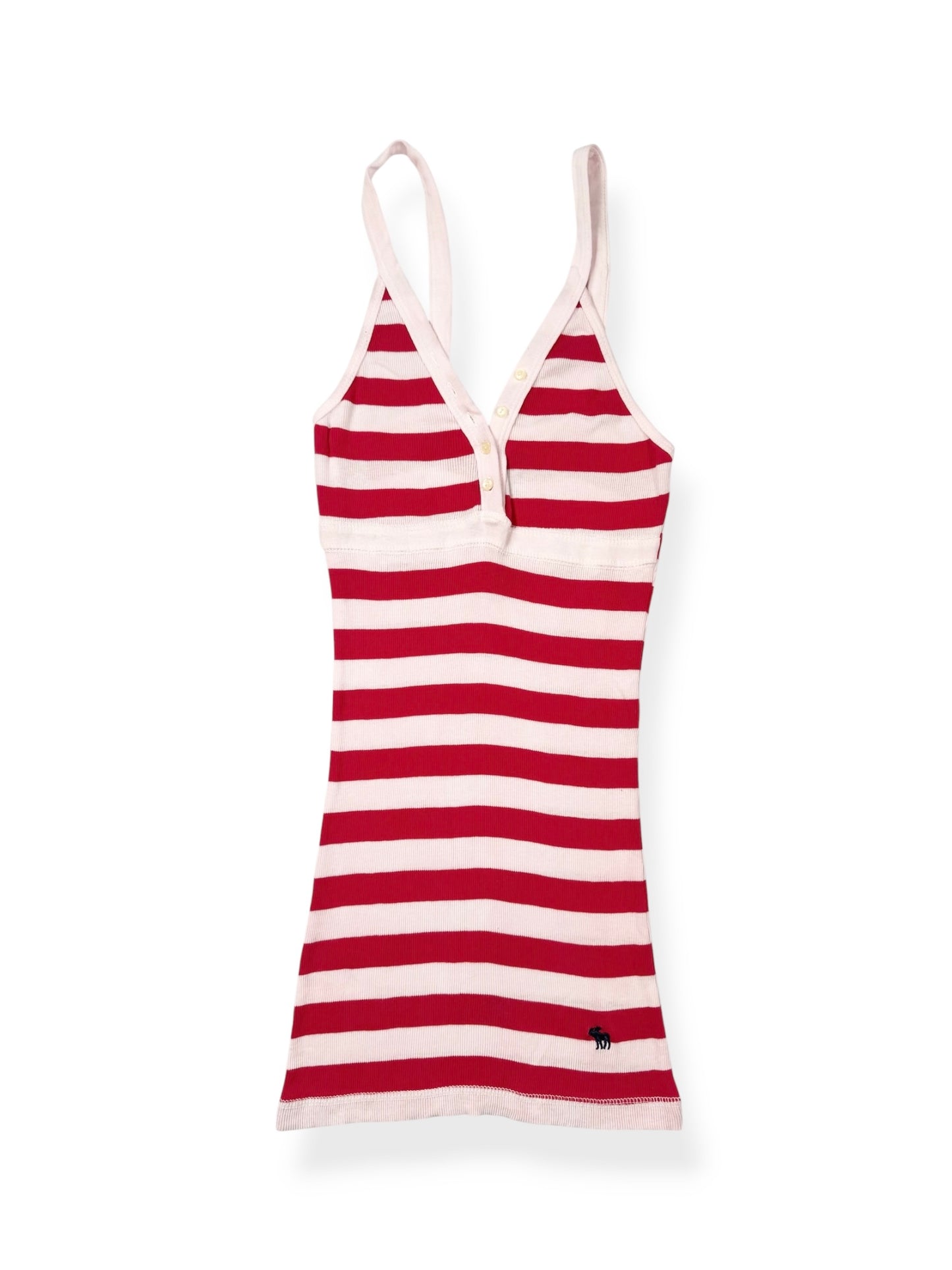 Abercrombie Red & White Striped Cami ♡ S
