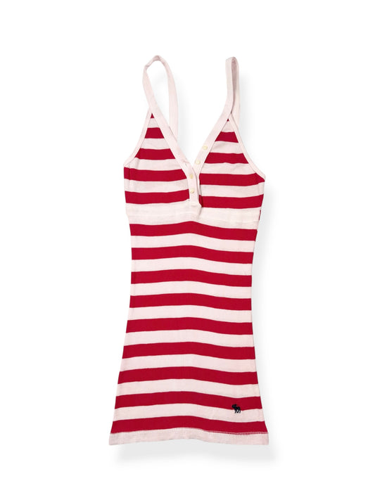 Abercrombie Red & White Striped Cami ♡ S