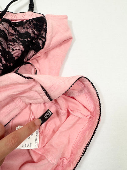 Lipservice Pink Corset Cami ♡ ♡