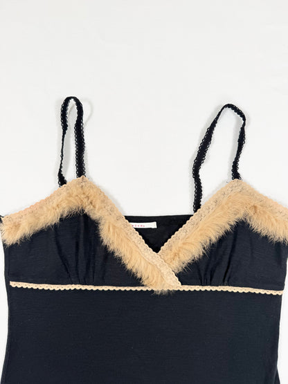 Fur Trim Cami ☆ S