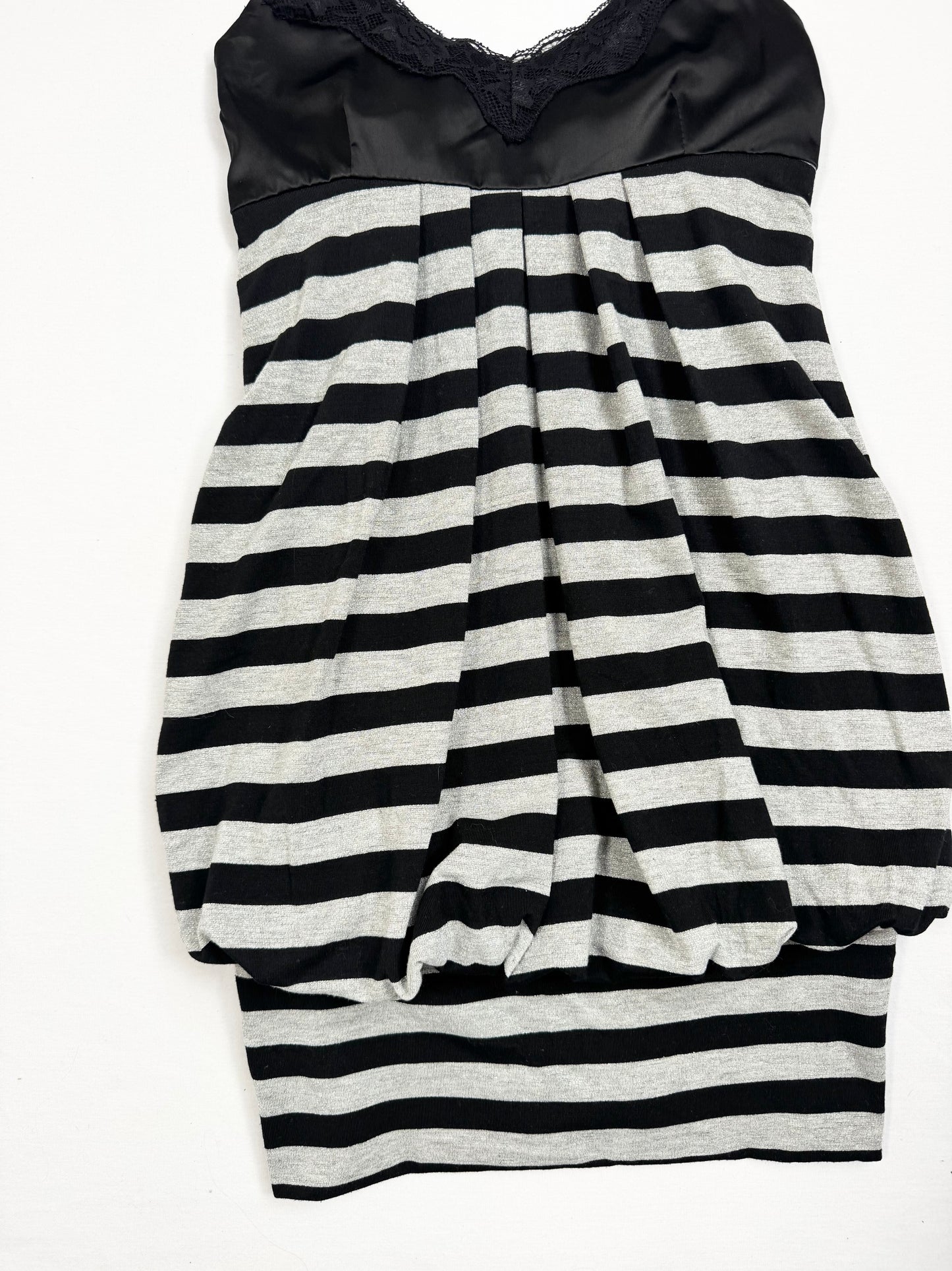 Lipservice Glitter Striped Bubble Mini Dress ♡ S
