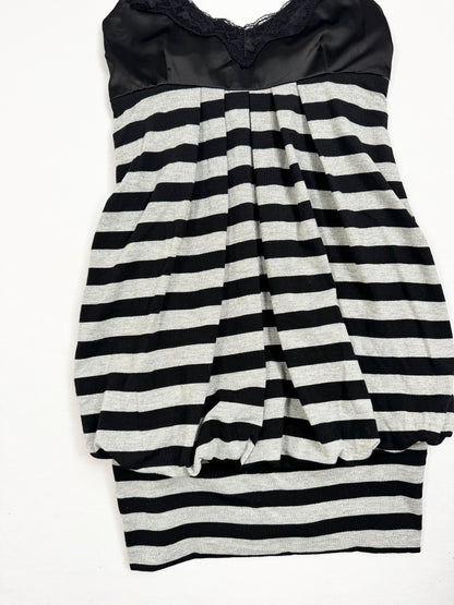 Lipservice Glitter Striped Bubble Mini Dress ♡ S
