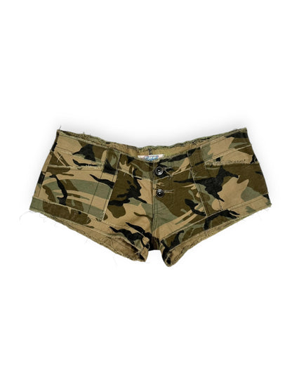 Camo Print Micro Shorts