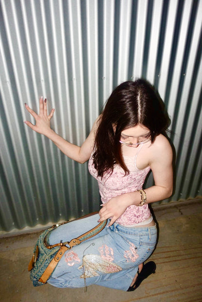 Butterfly Flared Jeans ♡ Size S