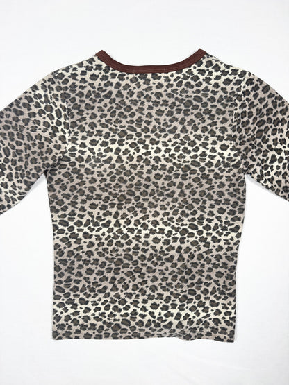 Playboy Leopard 3/4 Top ♡ Size M