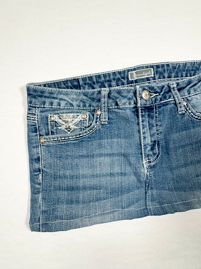 Embroidered Mini Skirt ♡ Size S/M