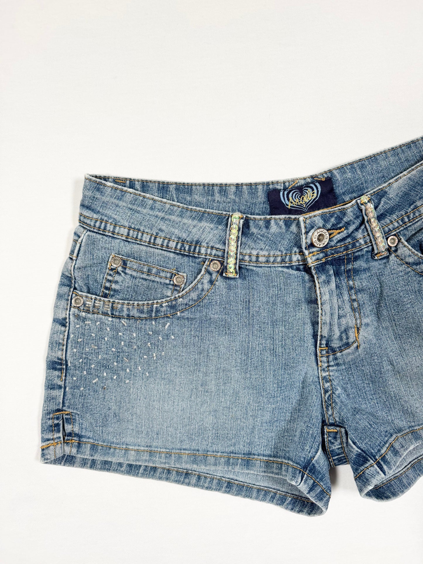 Angels Sequin Mini Shorts