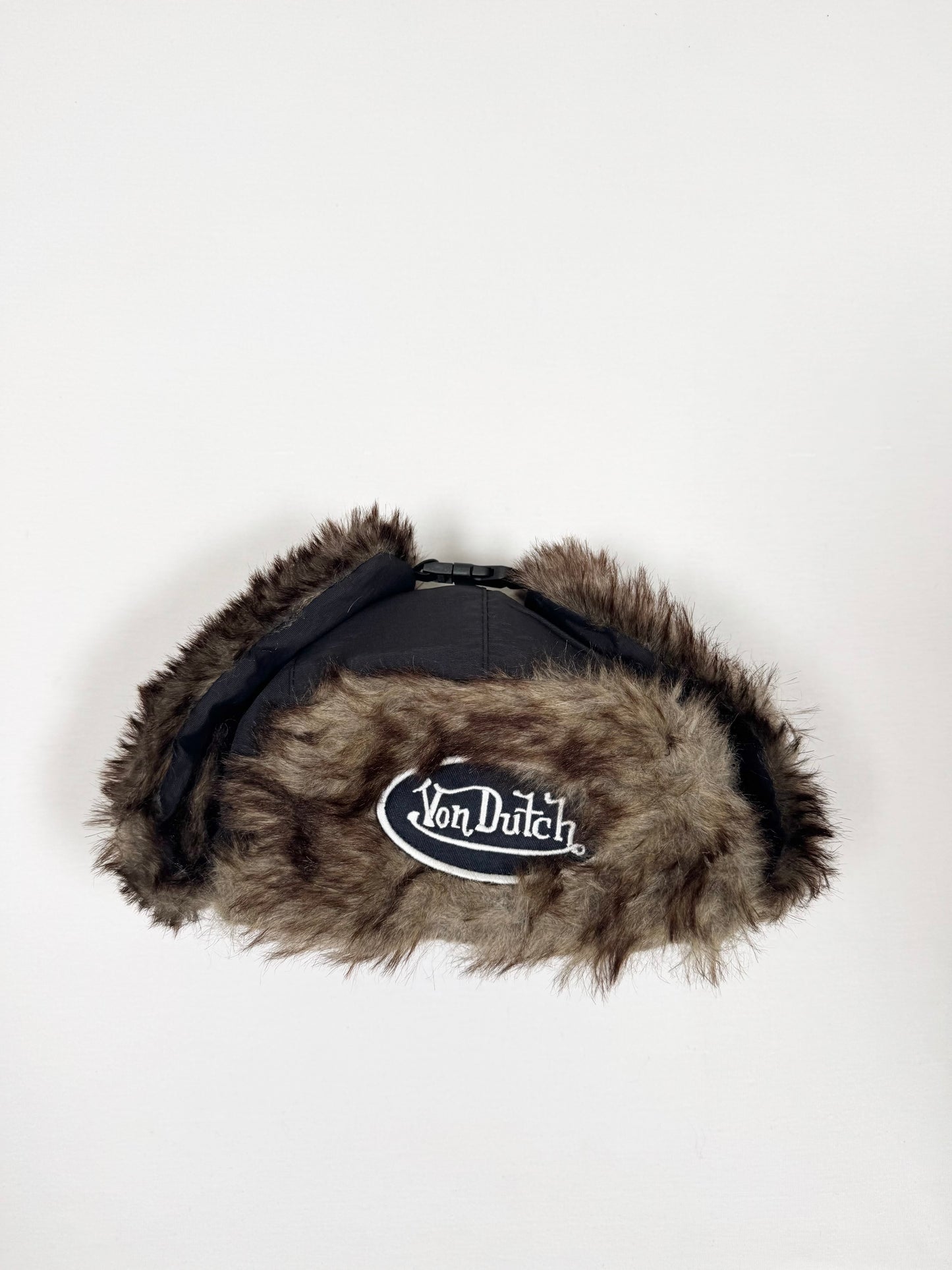 Black Fur Von Dutch Hat