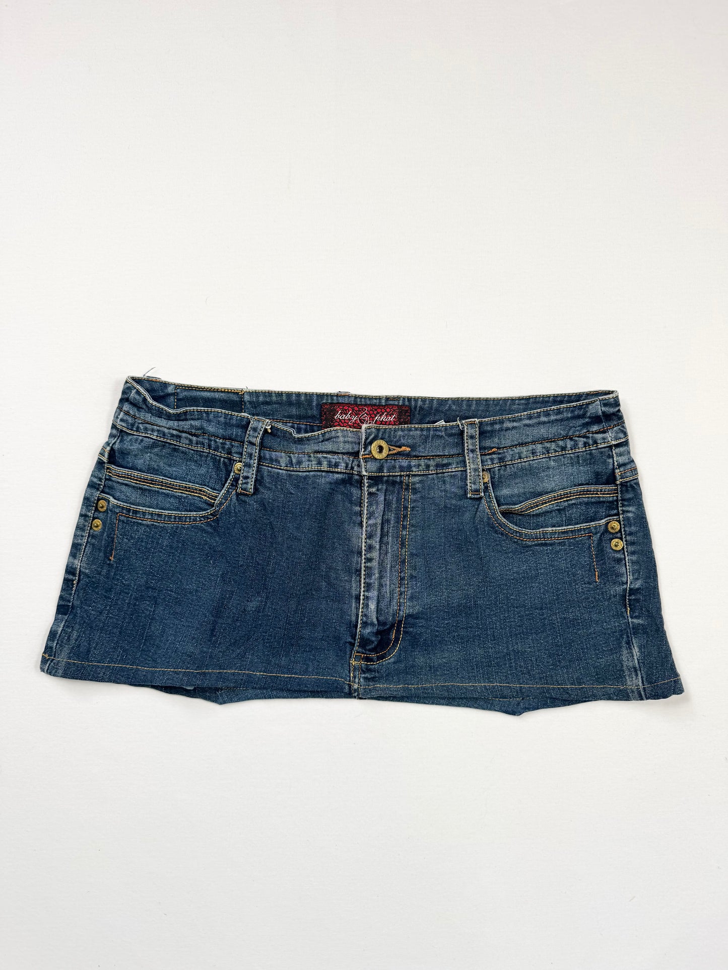 Baby Phat Denim Mini Skirt ♡ XL