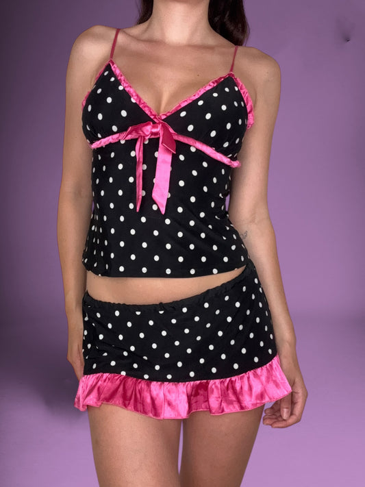 Polka Dot Cami Set ♡ M