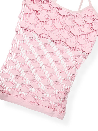 Pink Fishnet Cami ♡ Size XS/S