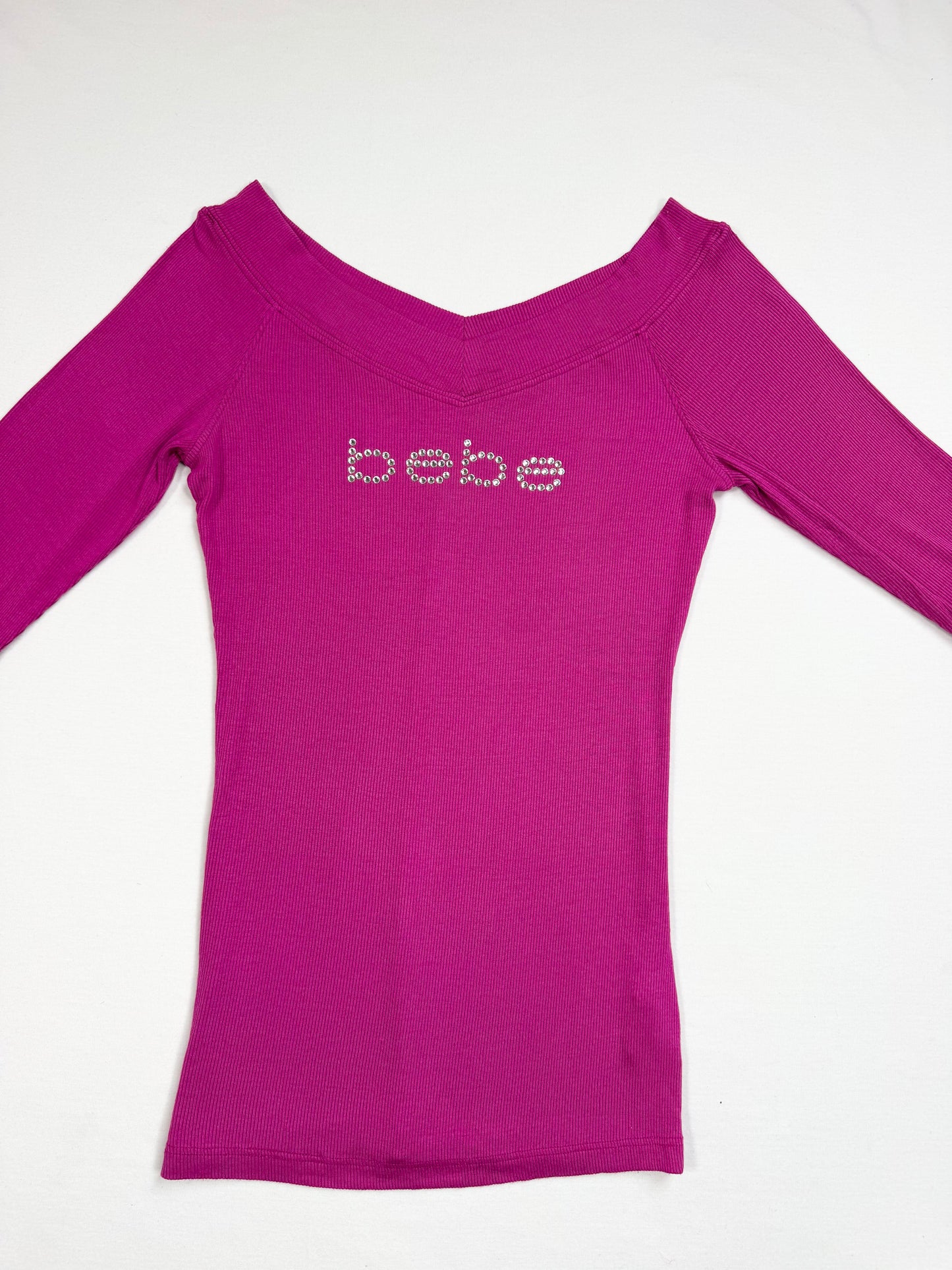 Purple Bebe 3/4 Sleeve Top ♡ M