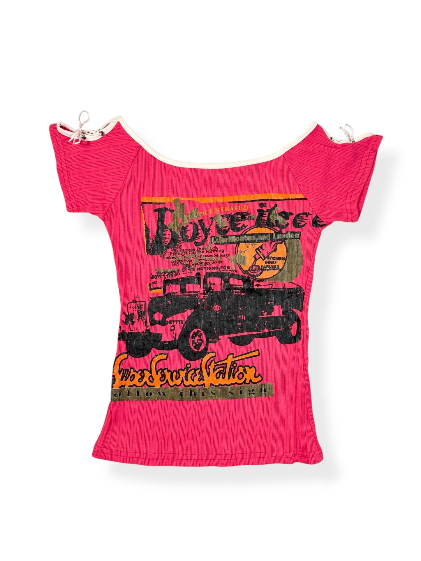 Tie Shoulders Tee ♡ Size S