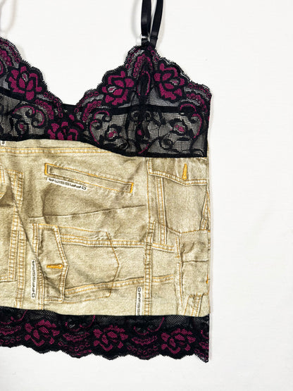 Denim Print Cami