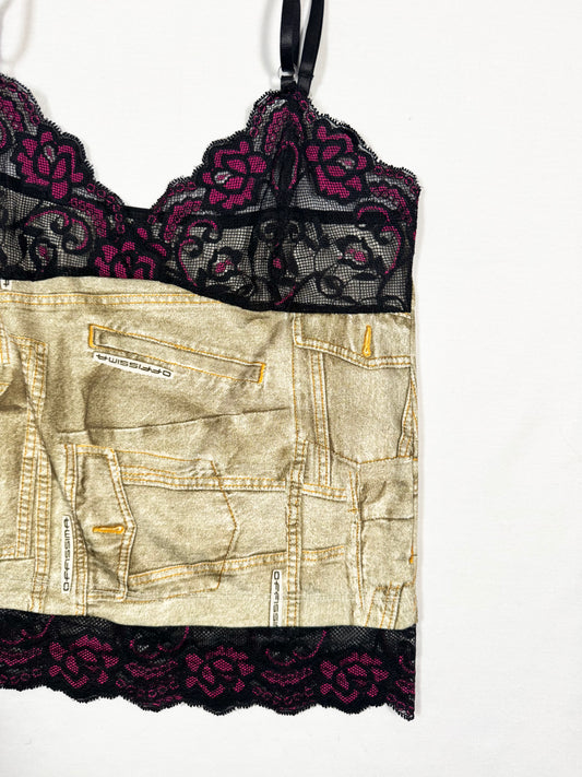 Denim Print Cami