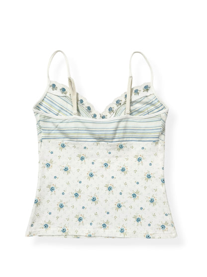Express Blue Floral Striped Cami ♡ XS
