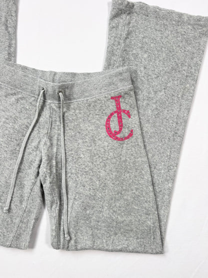 Grey & Pink Juicy Couture Towelling Tracksuit Set ♡ S