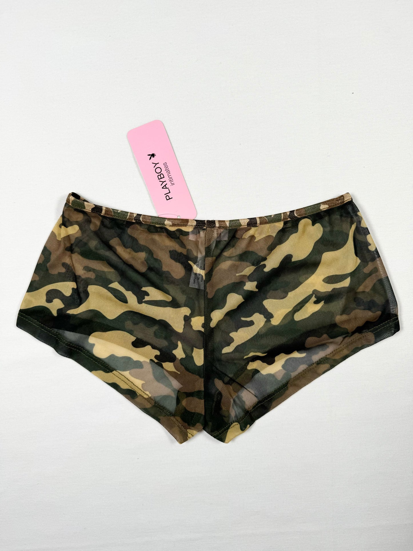 Playboy Camo Mesh Micro Shorts