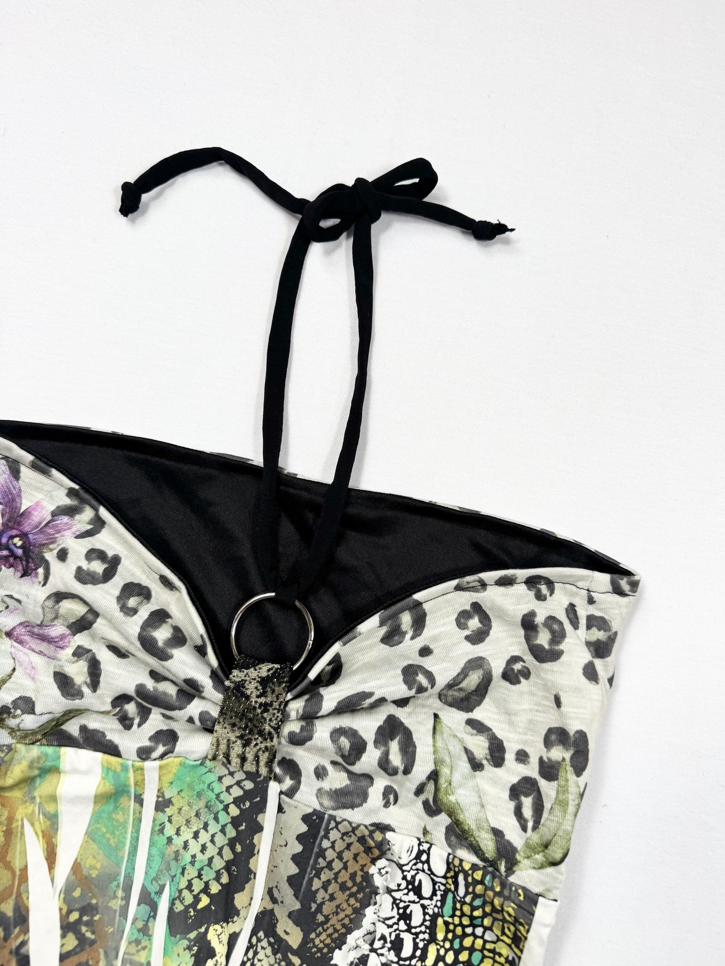 Leopard & Snakeprint Halter Top ♡ S