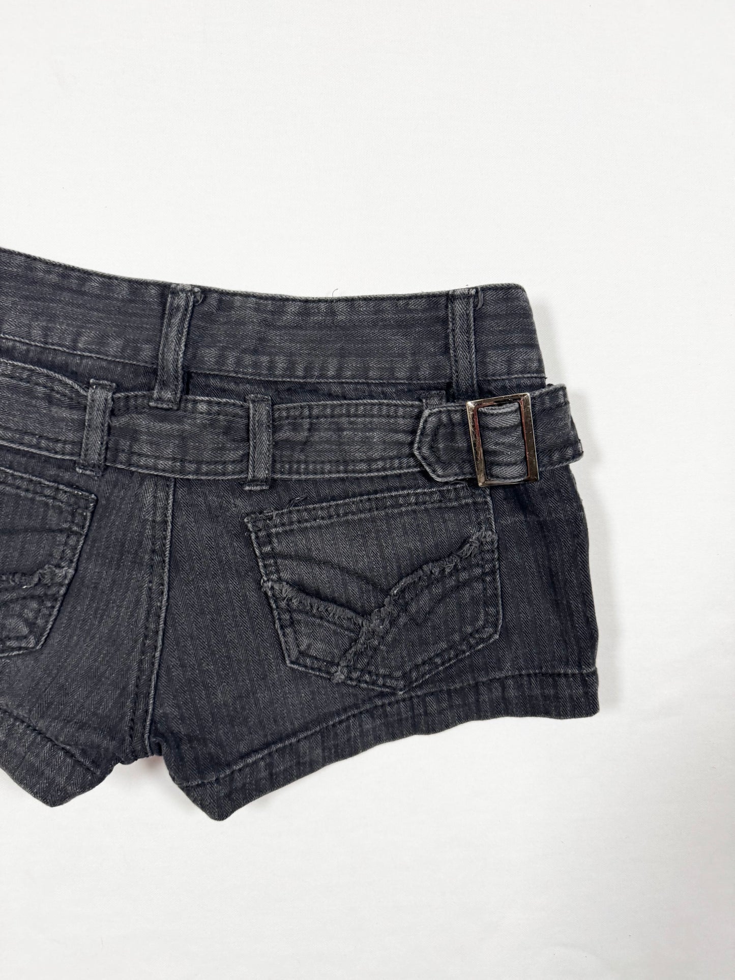Black Buckle Shorts ♡ Size XS/S
