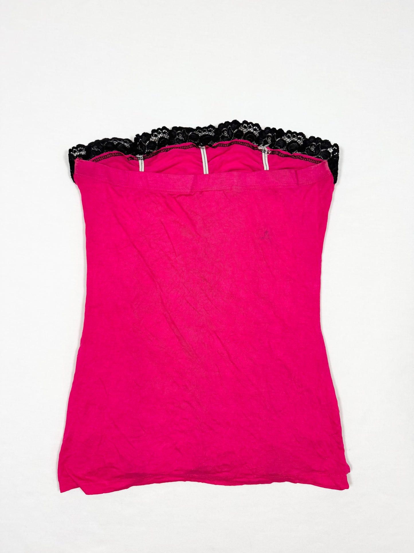 Hot Pink Ruffle Tube Top ♡ Size M