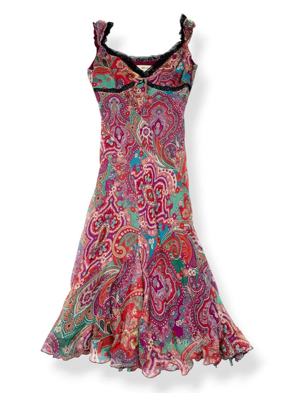 Paisley Midi Dress ♡ M