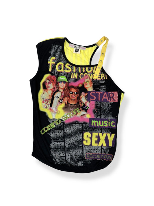 Print Mesh Back Tank