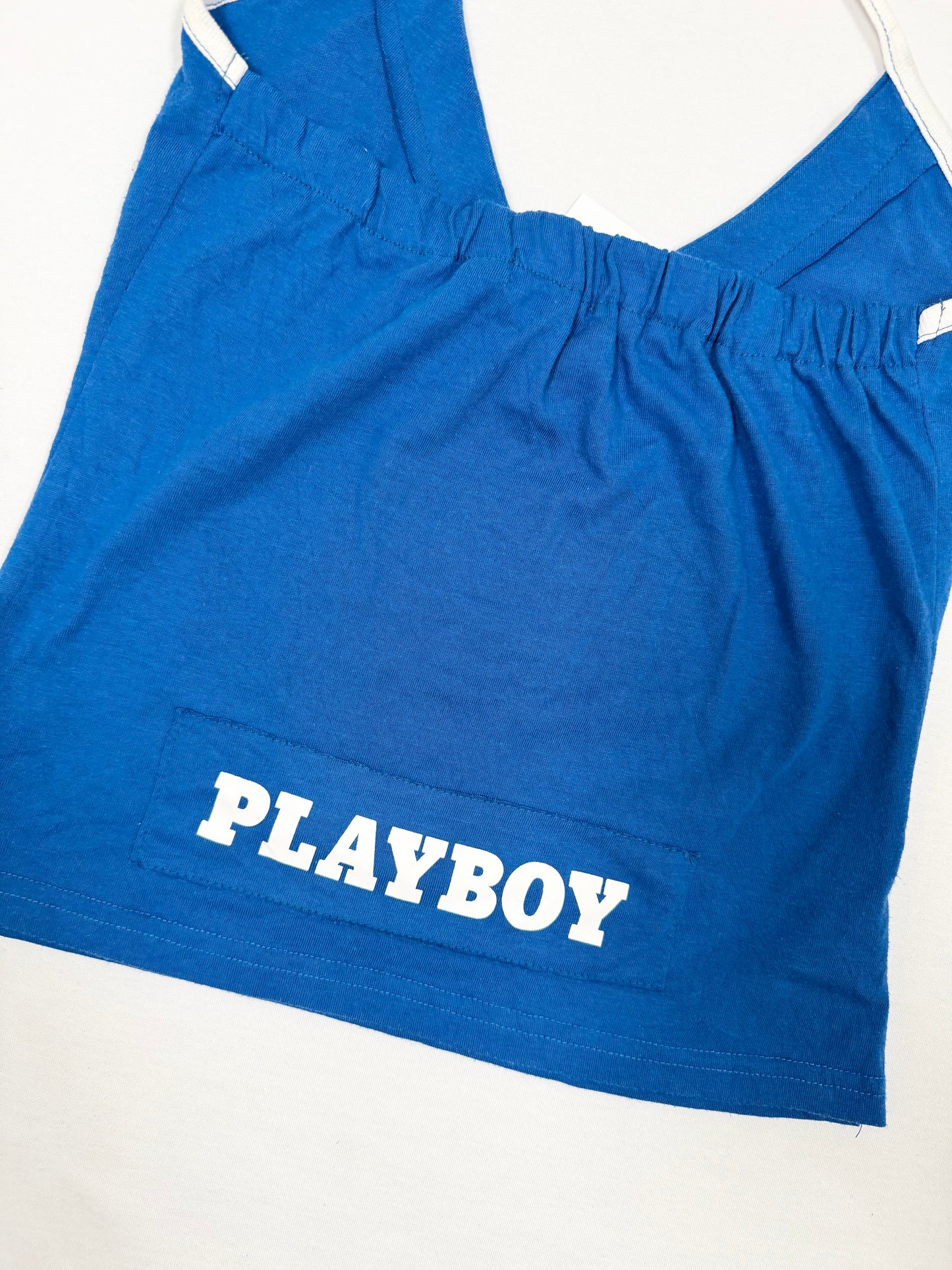 Blue Playboy Halter