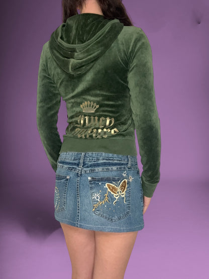 Juicy Couture Green Zip Up ♡ Size M
