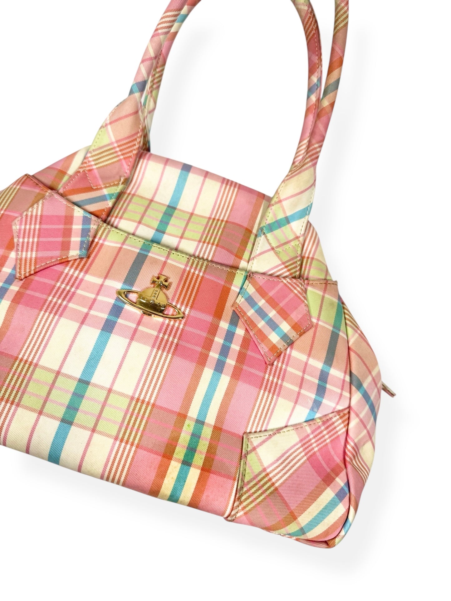 Vivienne Westwood Pink Plaid Bag