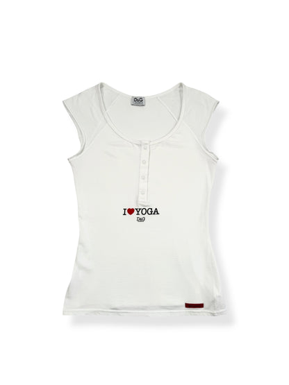 D&G “I ♥️ Yoga” Tee ♡ S