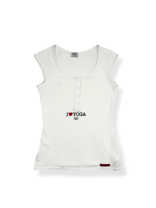D&G “I ♥️ Yoga” Tee ♡ S