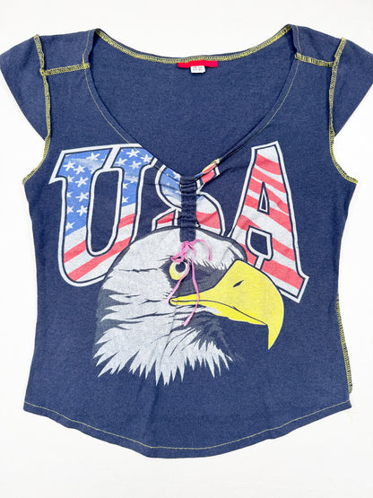 USA Eagle Sporty Tee ♡ S