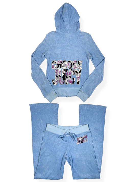 Juicy Couture Blue Towelling Tracksuit ♡ Size XS/S