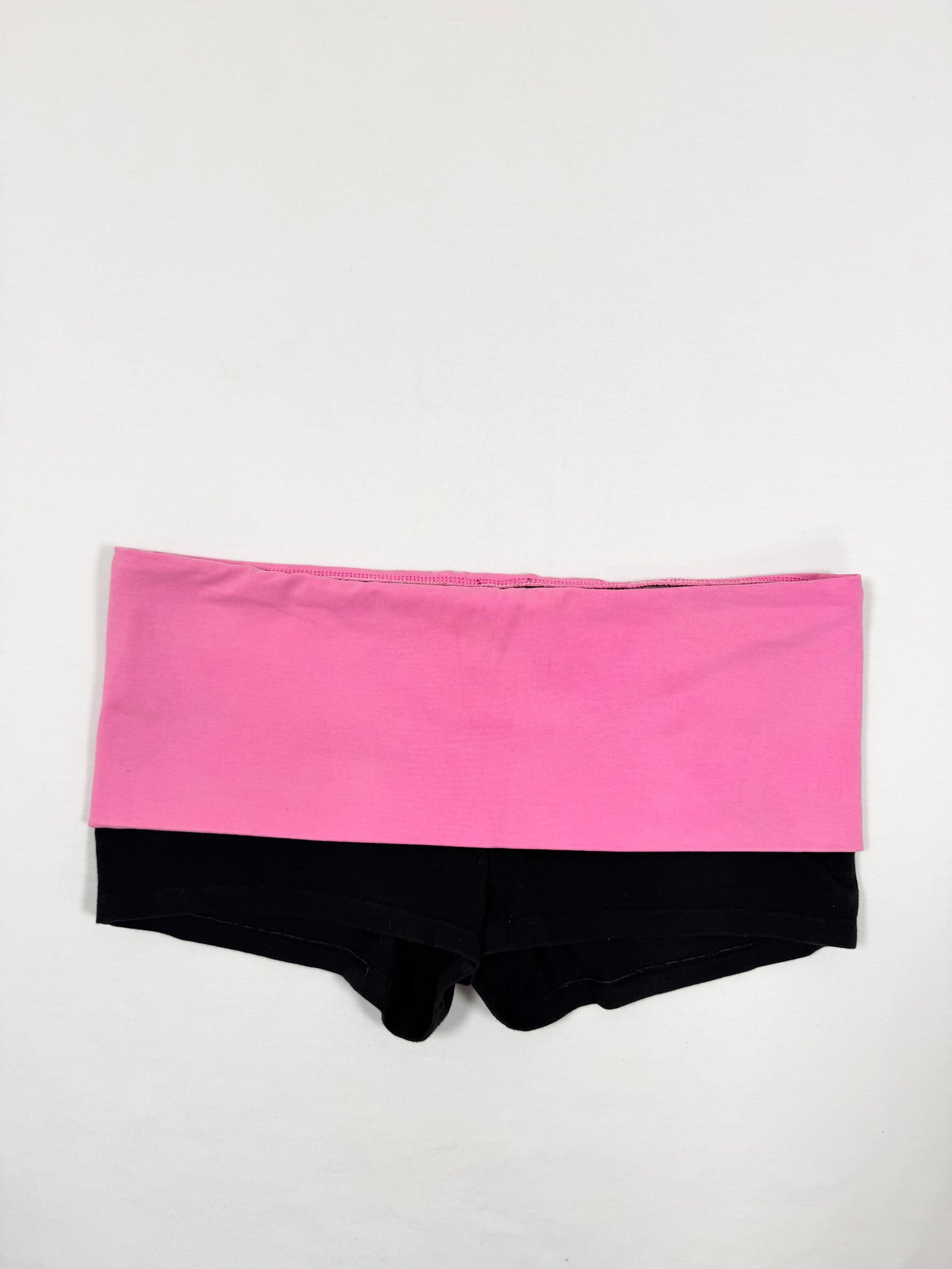 PINK Zebra Logo Fold Over Shorts ♡ L