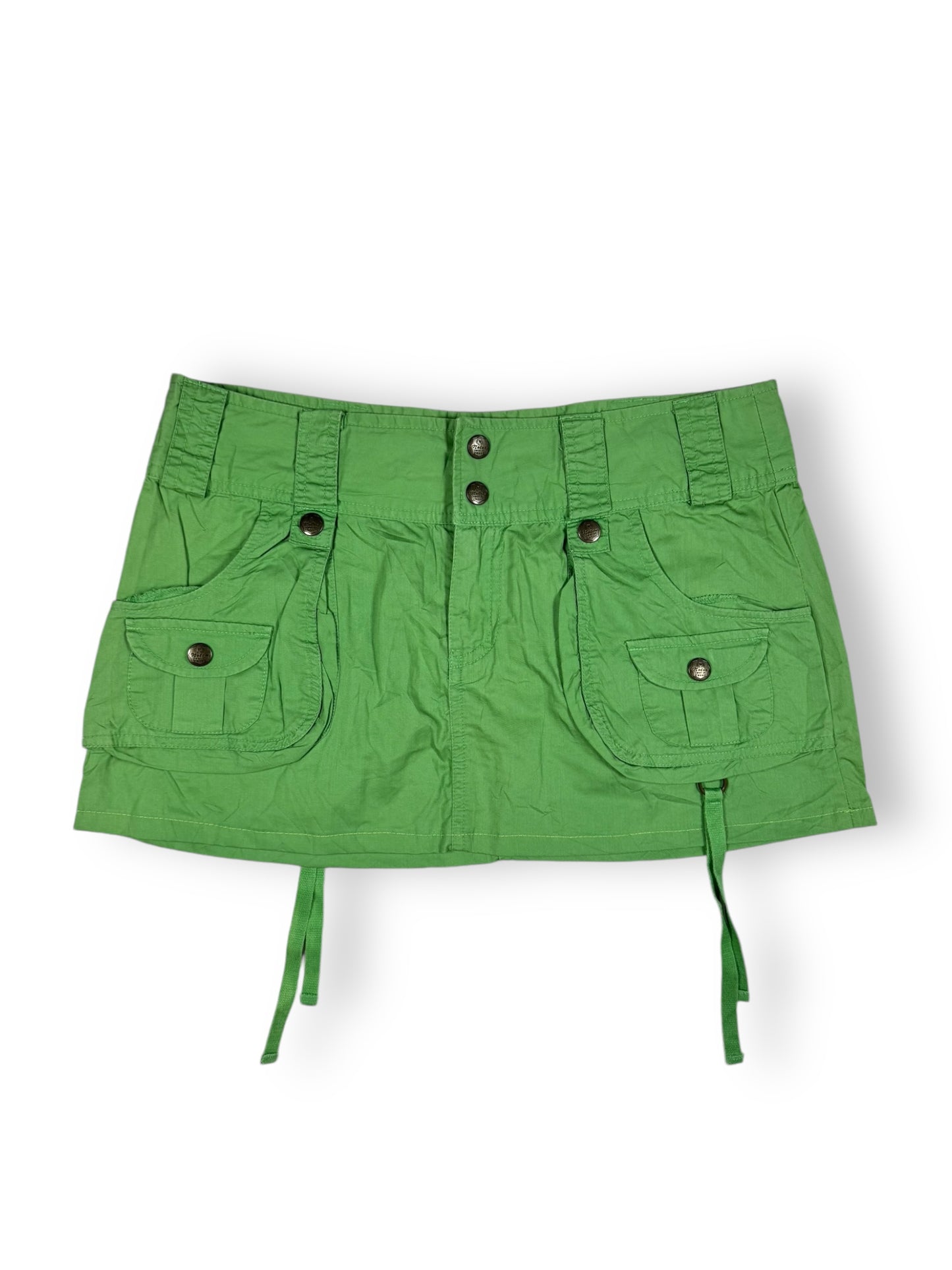 Green Cargo Skirt