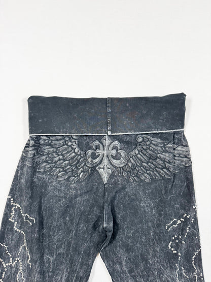 Grunge Fold Over Leggings ♡ Size S