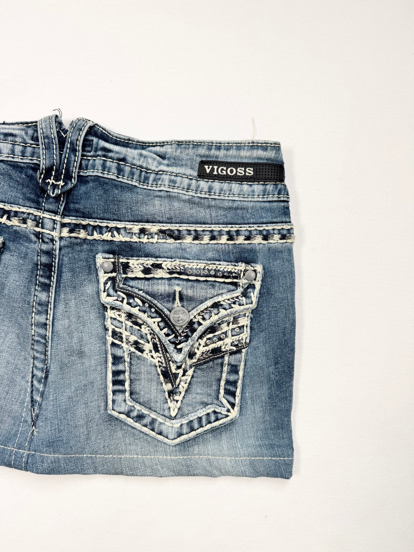 Vigoss Denim Mini Skirt ♡ S