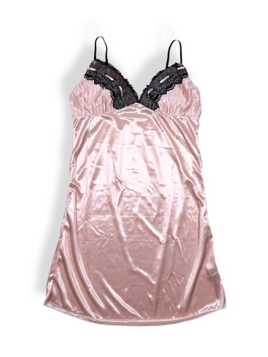 Pink Satin Mini Dress