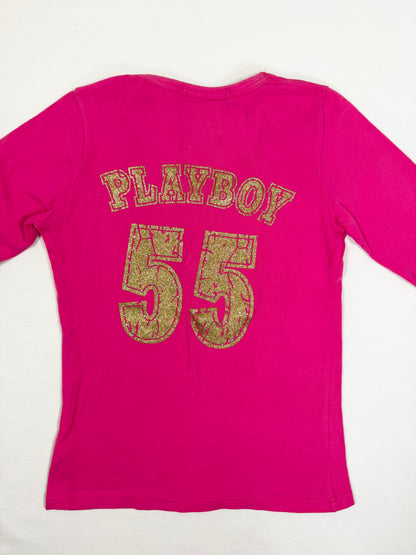 Playboy “I Am Famous” Pink Longsleeve Top ♡ S