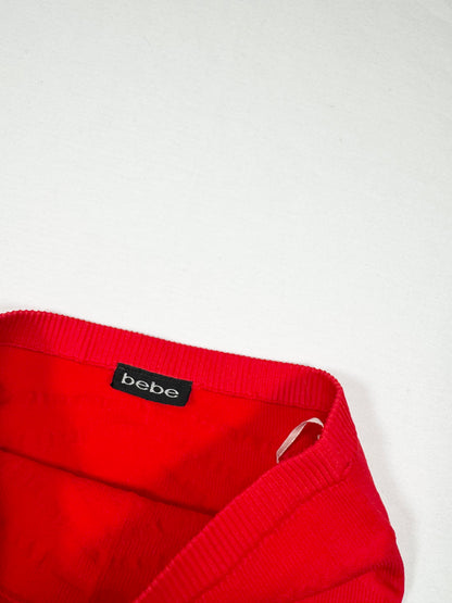 Bebe Red Tube Top ♡ XS