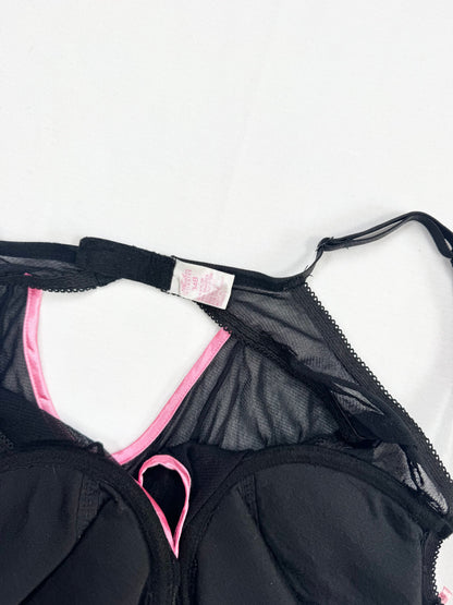 Black & Pink Cutout Cami ♡ 34B