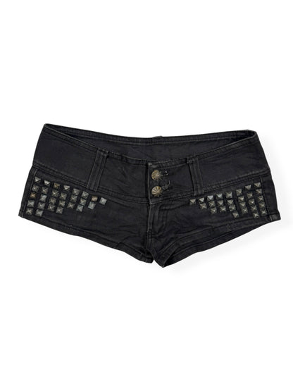 Studded Black Micro Shorts ♡ Size XS